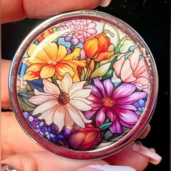Other - NEW Flowers Bloom Portable Pill Box Three Compartments​​